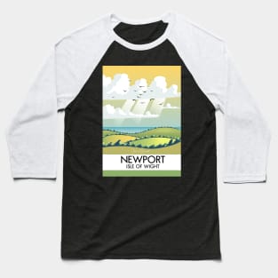 Newport Isle of wight travel poster Baseball T-Shirt